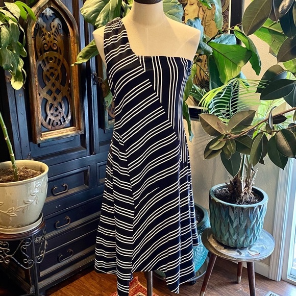 Anthropologie Maeve Moka One Shoulder Knit Dress - Picture 6 of 16